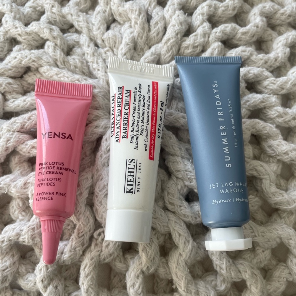 New! Sample sizes beauty travel